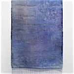 Aurora Passero: Blue Array, hand woven, hand dyed nylon, 2016, 252 x 132 cm