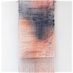 Aurora Passero: Blizzard, hand woven, hand dyed nylon, steel tube, 2020, 195 x 100 cm