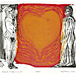 Dag Thoresen: Red (litografi), 2005, 50 x 66 cm