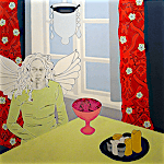Elin Melberg: Engel, 2005, 140 x 140 cm