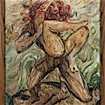 Emanuel Vigeland (1875 - 1948): skisse til Vita, 1929, 70 x 60 cm
