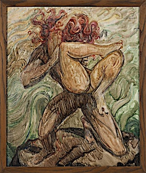 Emanuel Vigeland (1875 - 1948): skisse til Vita, 1929, 70 x 60 cm