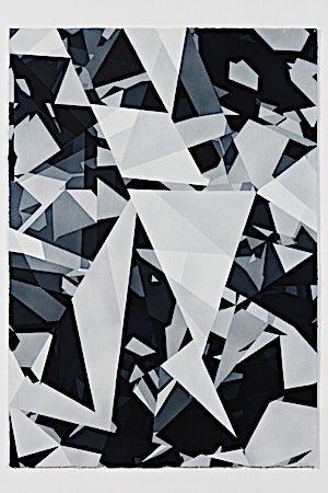 Espen Dietrichson, Indigo variations #3, 2014, 105 x 75 cm
