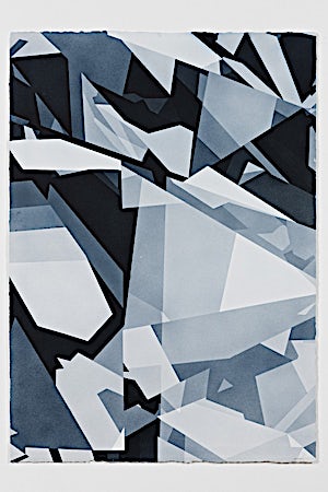 Espen Dietrichson, Indigo variations #5, 2014, 105 x 75 cm