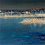 Frank Brunner: Blått hav, 2019, 95 x 170 cm