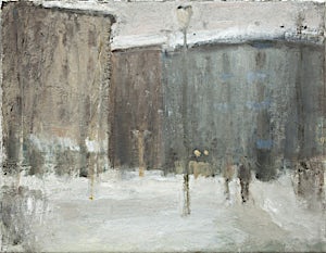Halvard Haugerud, Vinter i byen, 2010, 24 x 31 cm