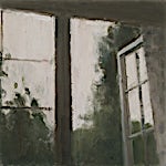 Halvard Haugerud: Åpent vindu, 2017, 24 x 29 cm