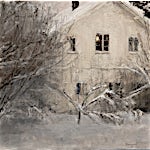 Halvard Haugerud: Vinterdag, 2018, 29 x 34 cm