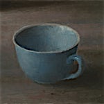 Halvard Haugerud: Blå kopp, 2019, 21 x 26 cm