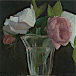 Halvard Haugerud: Roser i glass, 2019, 24 x 31 cm