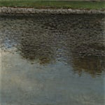 Halvard Haugerud: Vannliljeblader, 2022, 26 x 34 cm