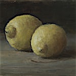 Halvard Haugerud: Triste sitroner, 2022, 20 x 26 cm