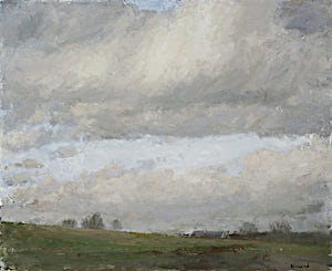 Halvard Haugerud, Landskap om våren, 2006, 45 x 55 cm