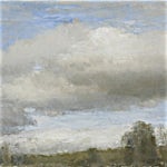 Halvard Haugerud: Skyer og trær, 2007, 32 x 46 cm