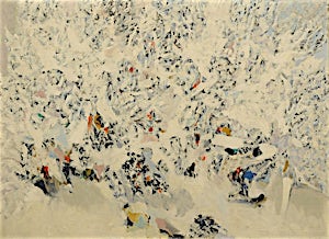 Halvdan Ljøsne, Første snefall, 1967, 87 x 116 cm