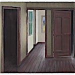 Ida Lorentzen: Study for Looking In the Mirror, 2016, 47 x 61 cm