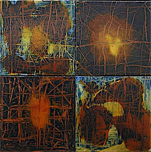 Inge Jensen, Membran - mine, 2002, 72 x 72 cm