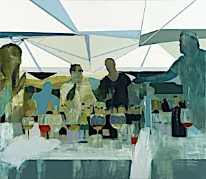 Kenneth Blom, Les Palmiers II, 2013, 130 x 150 cm