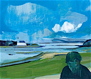 Kenneth Blom, Hvit sky, 2015, 130 x 150 cm