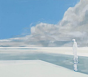 Kenneth Blom, Snø II, 2009, 140 x 160 cm