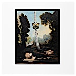 Munan Øvrelid: Landscape with Man Hypnotised by Nature, oil on canvas, 2020, 150 x 120 cm