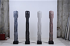Nico Widerberg, Spire, 1-4, 2010, 164 x 23 cm