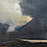Ørnulf Opdahl: Lys, 2018, 80 x 80 cm