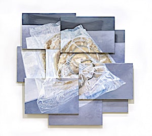 Øystein Tømmerås, Volum 3.b (mulig-vei-fra-A-til-B-etter-lunsj-mix), 2010, 188 x 194 cm