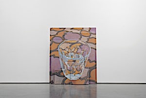 Øystein Tømmerås, Nr 6.  (mønster-stabel-projeksjon), 2014, 132 x 107 cm