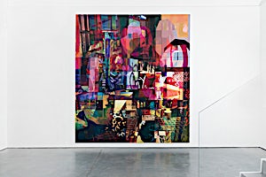 Øystein Tømmerås, Interiør på tapt minnepinne, 2023, 360 x 320 cm