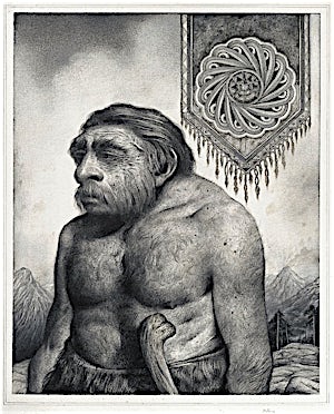 Sverre Malling, Neandertahl/Mandala, 2013, 63 x 55 cm