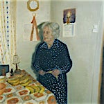 Vibeke Bärbel Slyngstad: Laura & kjøkken, 2000, 125 x 75 cm