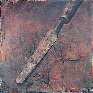 Yuri Kuper: Couteau de palette, 1990, 200 x 200 cm